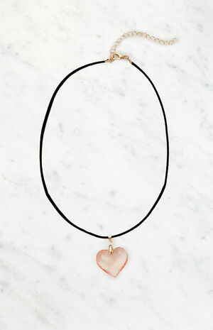 Corded Heart Necklace image number 1