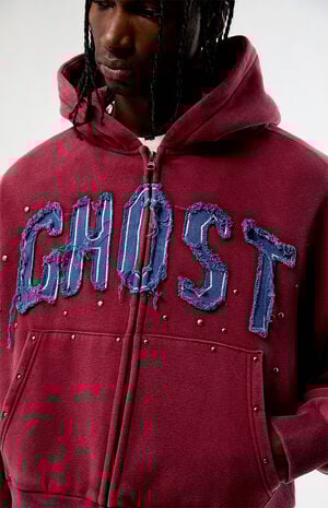 Ghost Washed Cropped Full Zip Hoodie image number 2