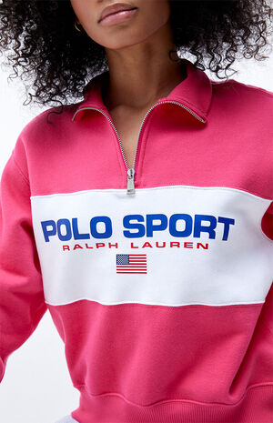 Polo Ralph Lauren Sport Quarter-Zip Fleece Pullover Sweatshirt