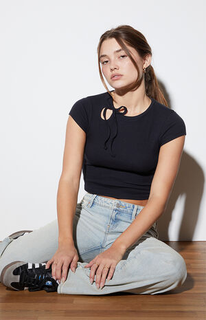 Susie Asymmetrical Tie Top image number 1