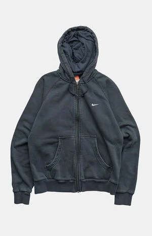 2000s Black Nike Full Zip Hoodie image number 1