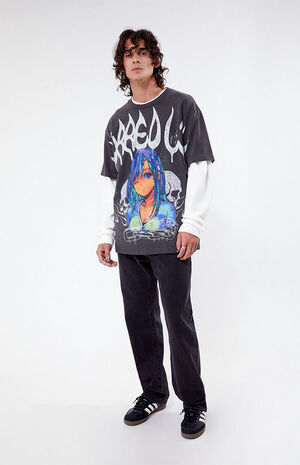 Blurred Line Oversized T-Shirt image number 4