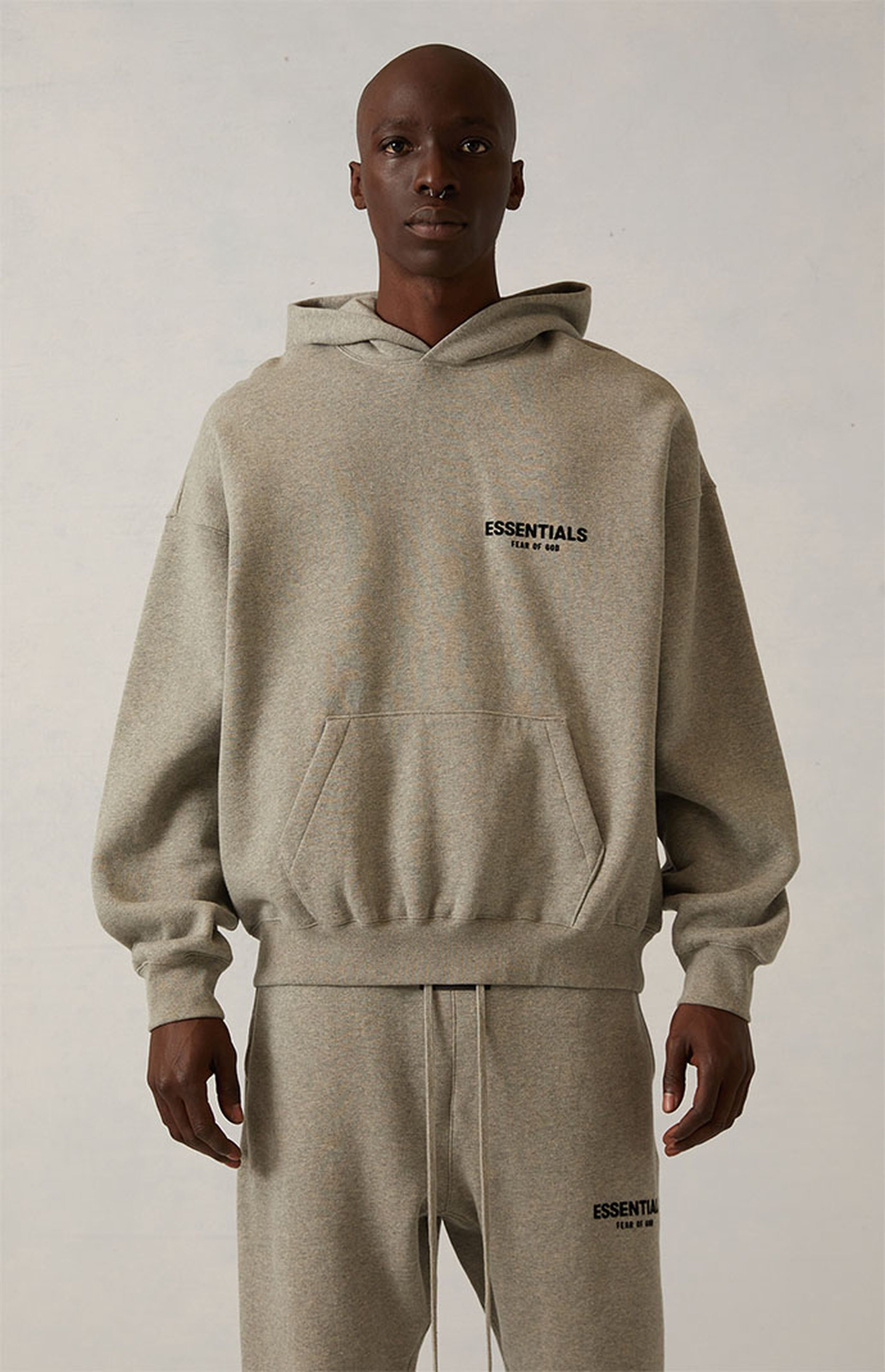 Fear of God Essentials Dark Oatmeal Hoodie | PacSun