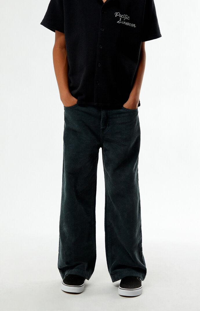 Pacsun Kids Corduroy Baggy Pants Black | Pacsun