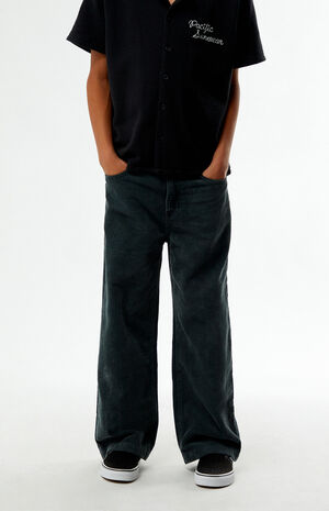 Corduroy Baggy Pants Black image number 2