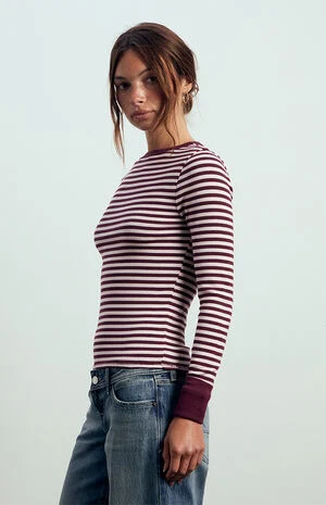 Kelsey Thermal Cuff Long Sleeve Top image number 2
