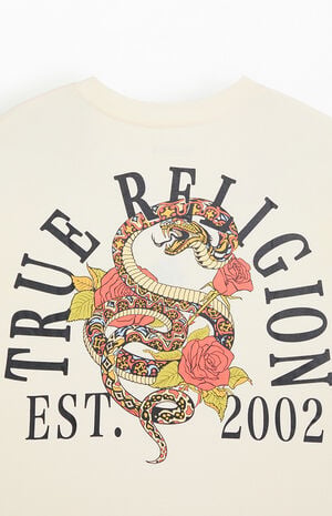 Floral Snake Oversized T-Shirt image number 4