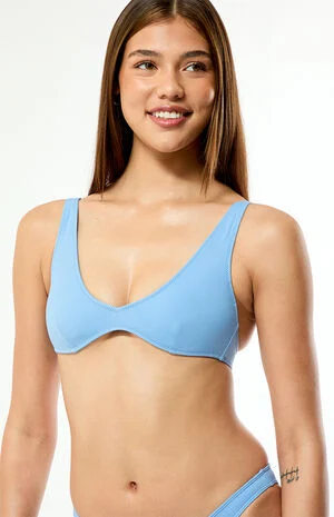Blue Carmen Bralette Bikini Top image number 3
