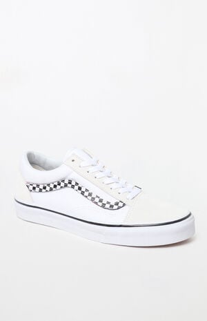 Sidestripe V Old Skool White Shoes image number 1