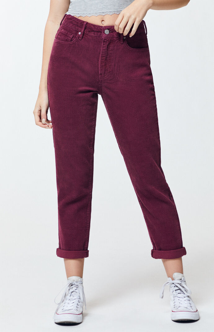 pacsun corduroy mom jeans