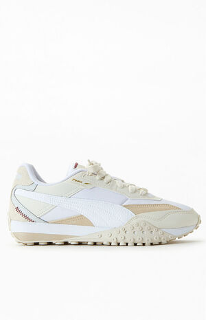 Women's Beige Blacktop Rider Sneakers image number 1