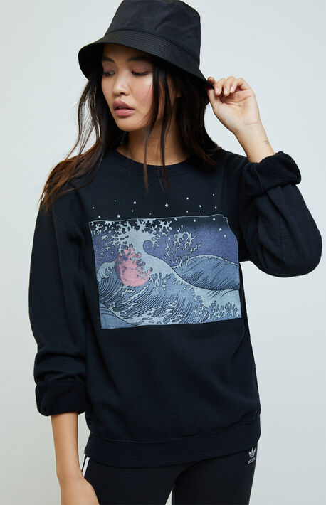 Midnight Wave Crew Neck Sweater