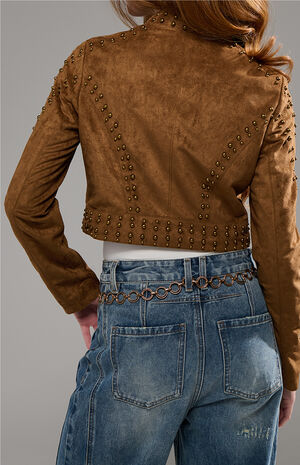 Silza Brown Moto Jacket image number 2