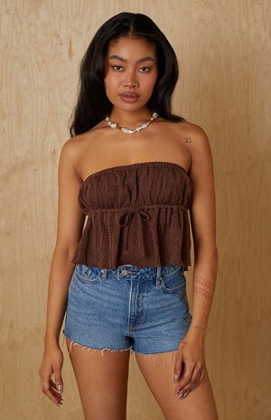 Lace Babydoll Tube Top