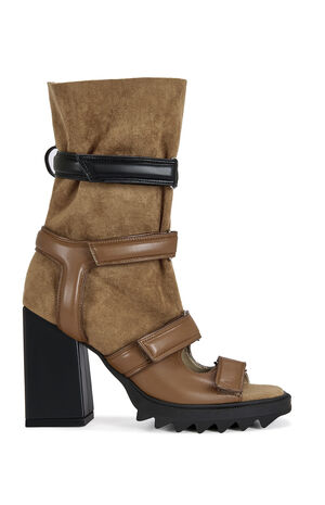 Women's Tan Thierry Faux Suede Booties image number 1