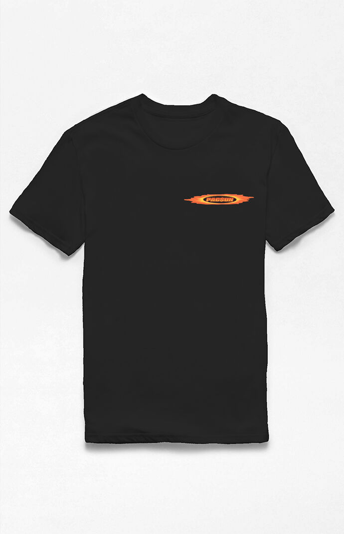 Black Flames Logo T-Shirt