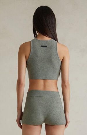 Women's Concrete Heather Knit Boxer Shorts image number 6