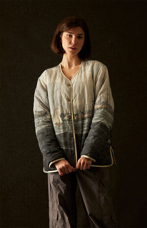 x PacSun Reversible Quilted Jacket image number 1
