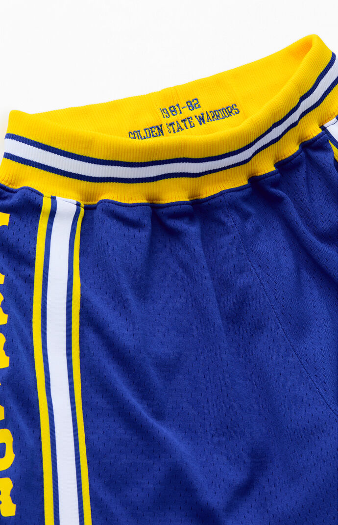 Mitchell & Ness Golden State Warriors Road Basketball Shorts