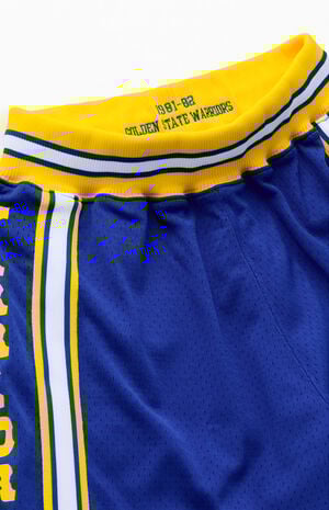 Golden State Warriors Road Basketball Shorts image number 3