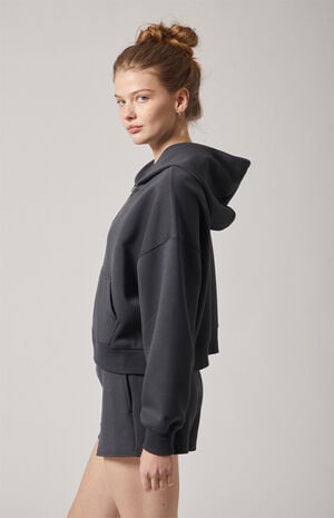 Active Sweat Alta Modal Cropped Zip Up Hoodie image number 3