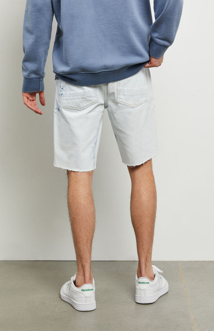 Tie-Dyed Denim Shorts