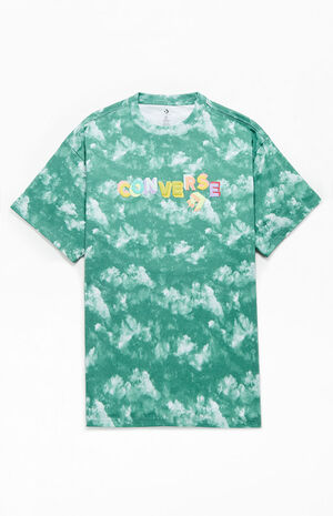 Teal Cloud Print T-Shirt image number 1