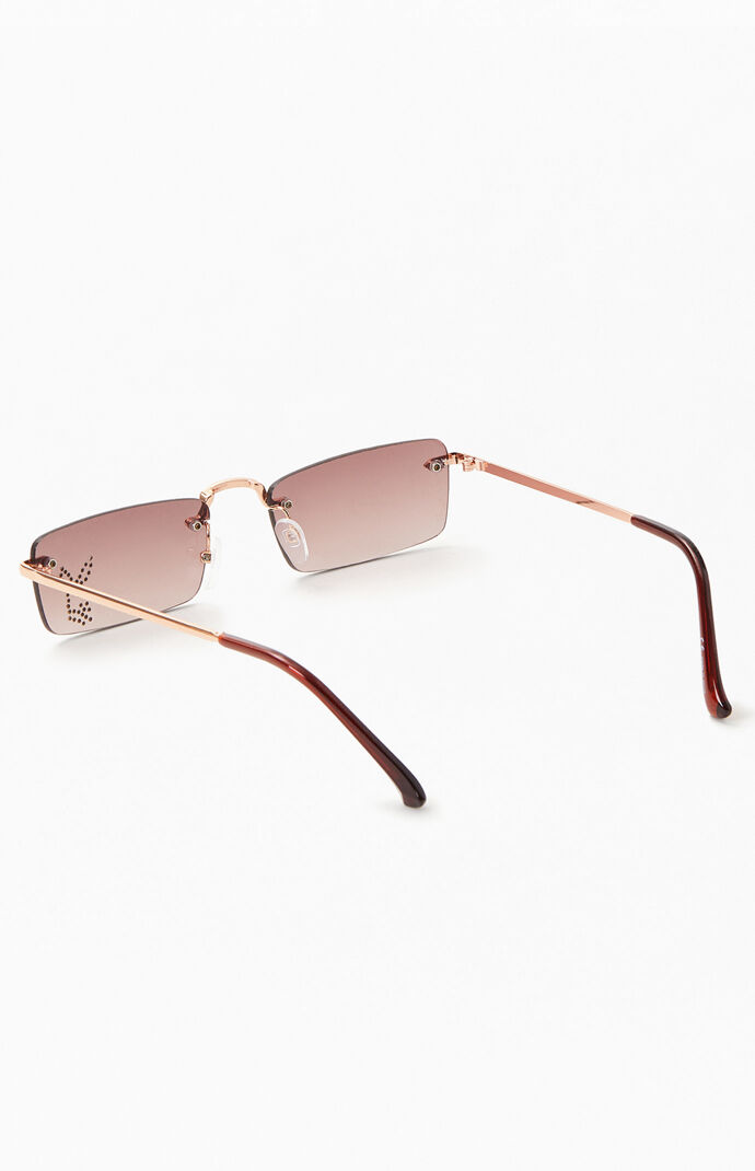 Playboy square rimless sunglasses top