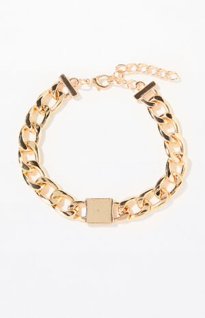 Gold Chain Link Bracelet image number 1