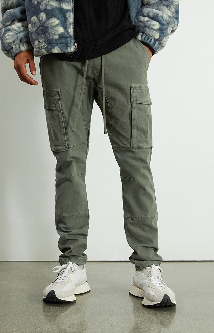 Utility Olive Slim Cargo Pants