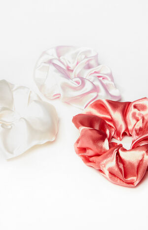 3 Pack Satin Hair Scrunchies image number 2