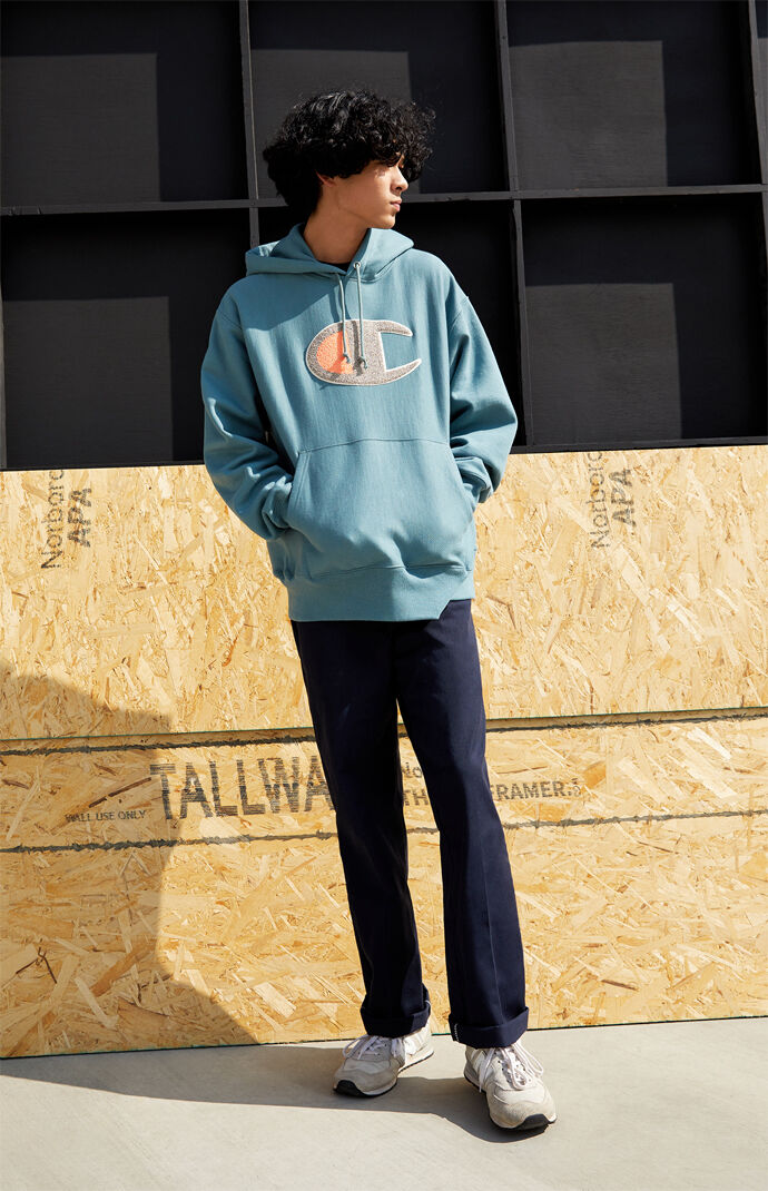 Reverse Weave C Applique Hoodie