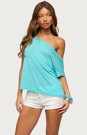 Amora Off Shoulder Sheer Top image number 1