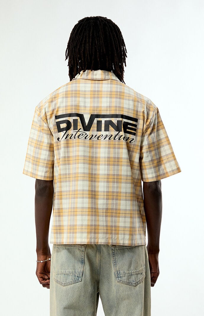 Pacsun Divine Intervention Plaid Short Sleeve Shirt