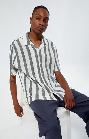 Open Knit Camp Shirt image number 1