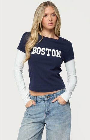 Boston Layered Long Sleeve T-Shirt image number 1