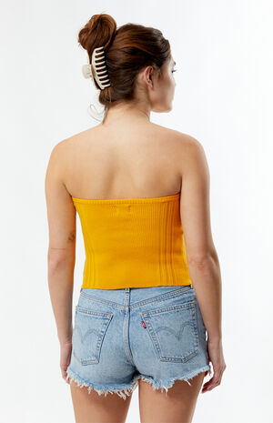 Longline Sweater Tube Top image number 3