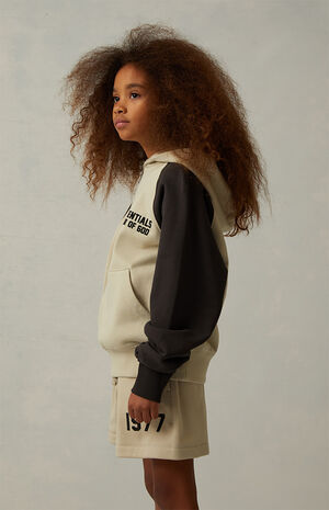 Essentials Wheat Raglan Hoodie image number 3