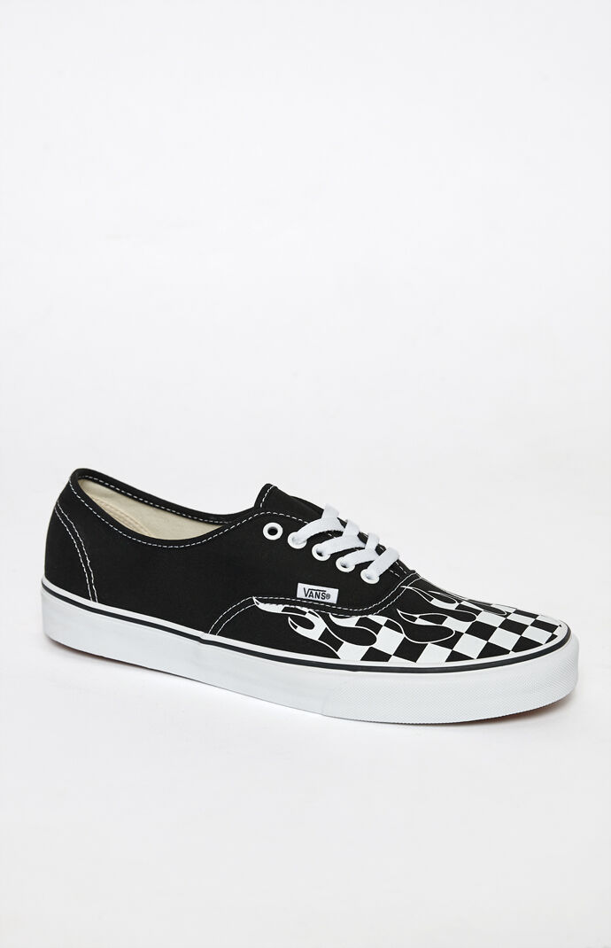 slip on checker flame vans