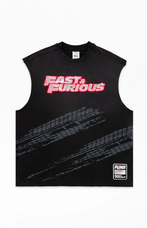 x Fast & Furious Cut Off Muscle T-Shirt image number 1