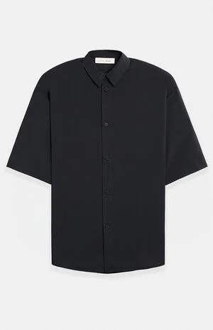 Vintage Black 3/4 Sleeve Button Up Shirt image number 1