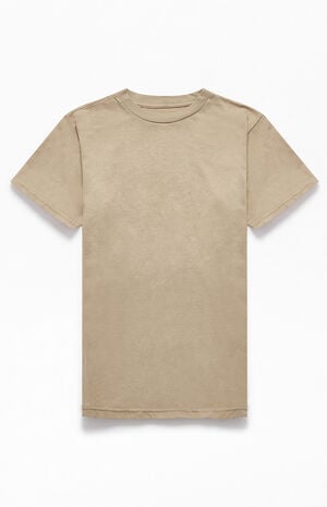 Tan Solid Color T-Shirt image number 1