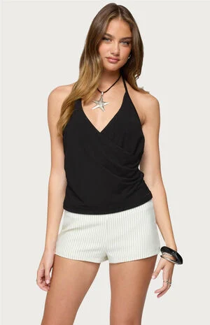 Carmel V Neck Halter Top image number 1