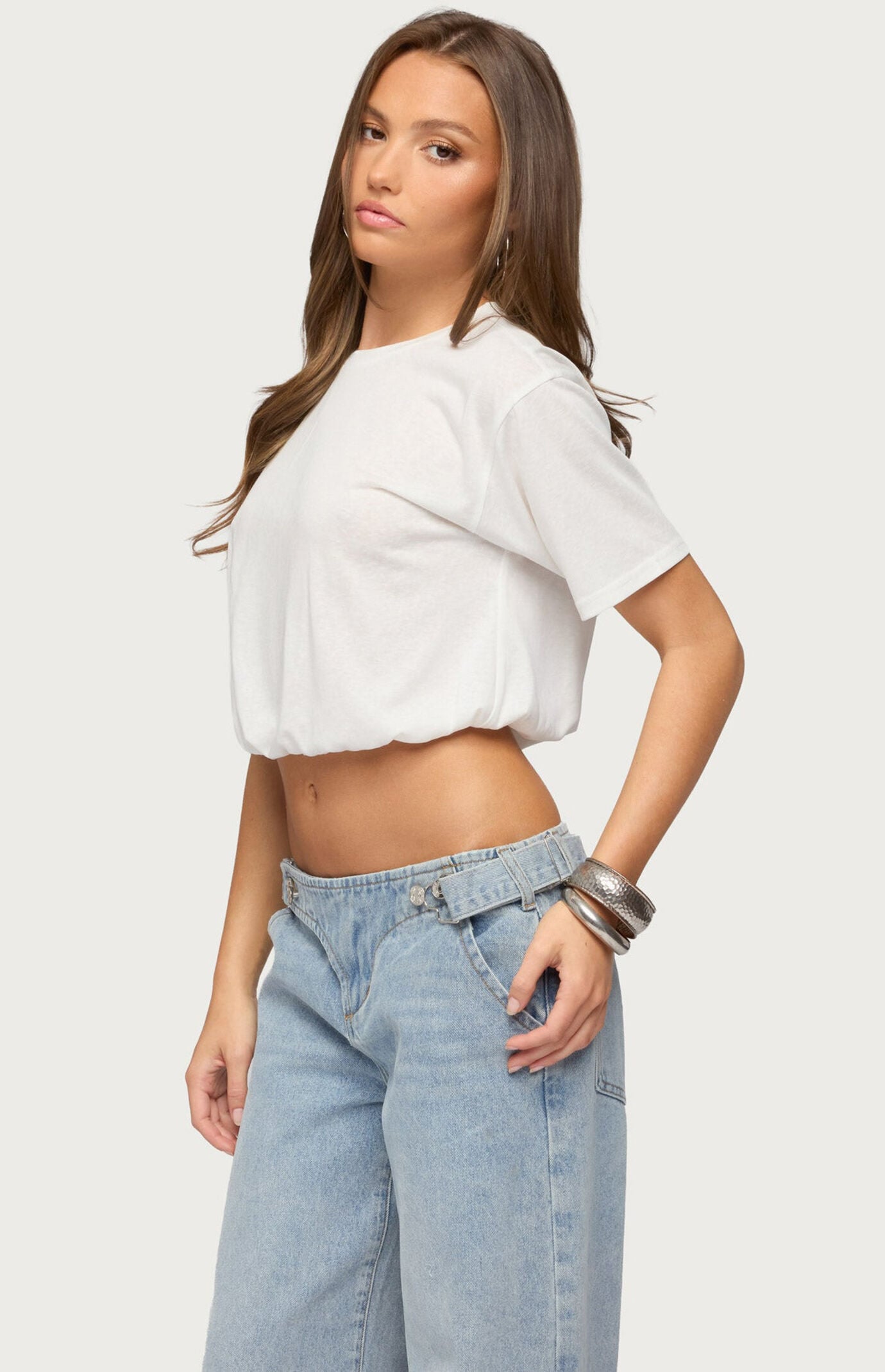 Edikted Raina Bubble T-Shirt