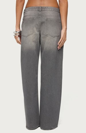 Raelynn Washed Low Rise Baggy Jeans image number 3