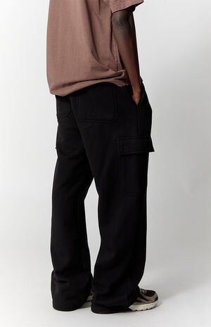 Black Fleece Extreme Baggy Cargo Sweatpants image number 4