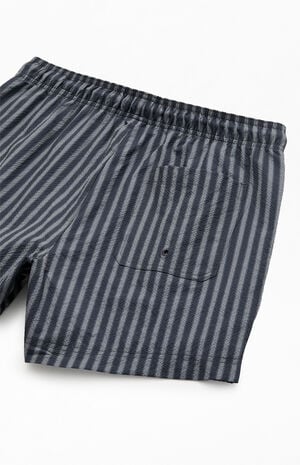 Drift&nbsp;Striped&nbsp;Seersucker 5" Swim Trunks image number 4