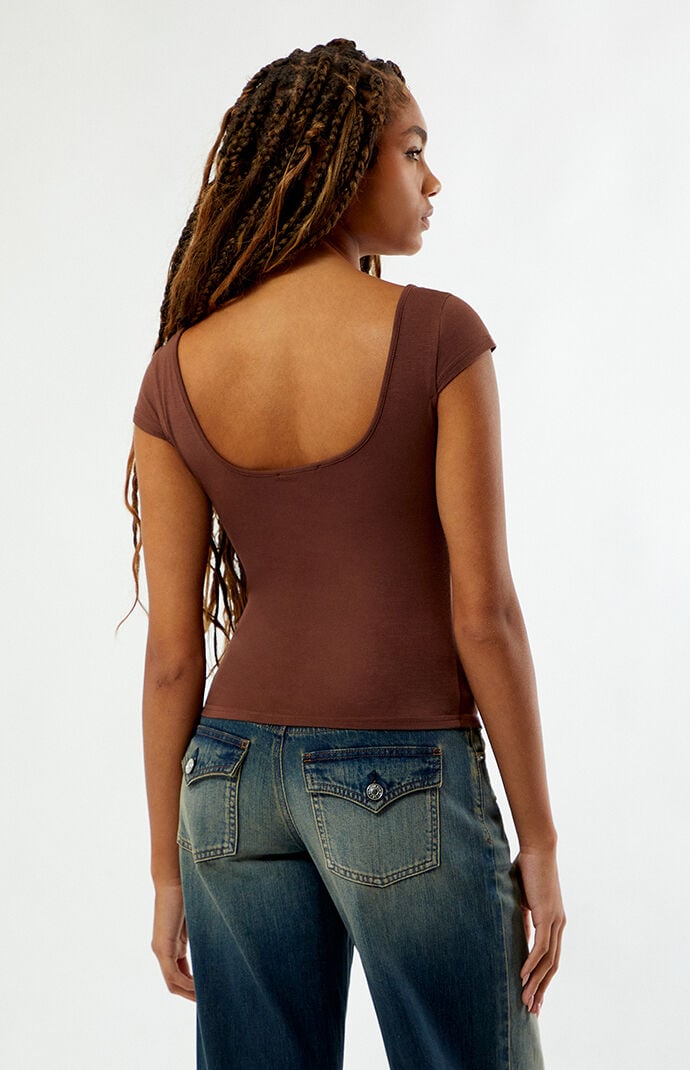 Your Favorite Eleanor Ruched V-Neck Top