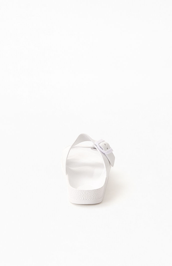 Women's Rubber Double Buckle Slide Sandals