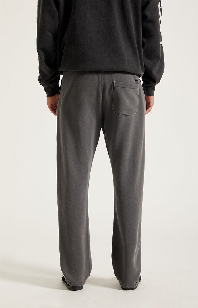 Pacsun Washed Black Straight Leg Sweatpants